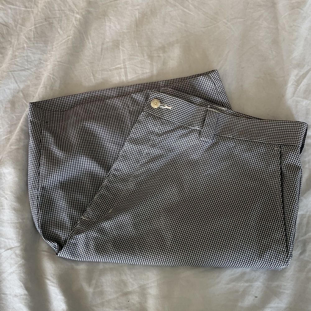 Pga Tour Cool Play Black And White Checked Golf Shorts Size 40 - Picture 5 of 5